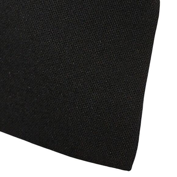 Vintage 2-1/2" wide AAFES black tie (55% Dacron / 45% Wool, Cert #8-2306B) - Picture 2 of 5